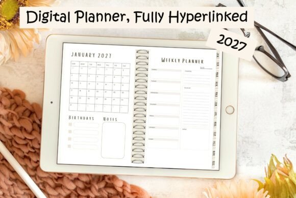Download Digital Planner 2027 Fully Hyperlinked. - Ink Collection