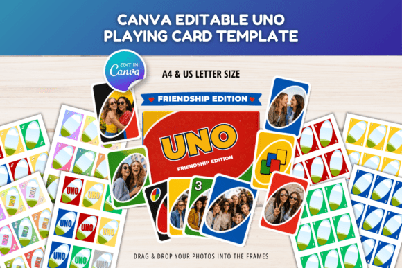 Download UNO Game Card Canva Editable Template - Premium Resources
