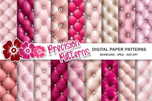 Download Diamond Tufted Pink Sparkle Paper - Ink Collection