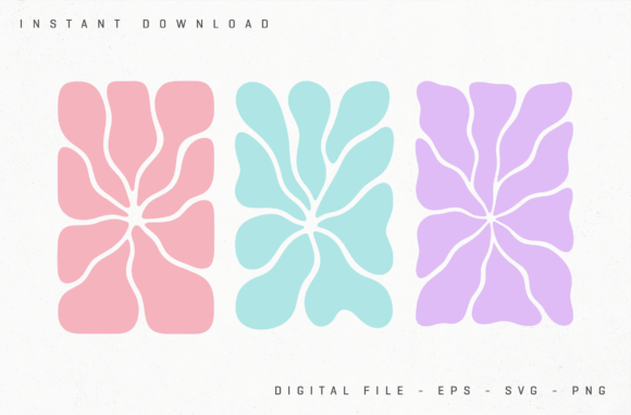 Download Modern Abstract Botanical Cutout Shapes - Modern Collection