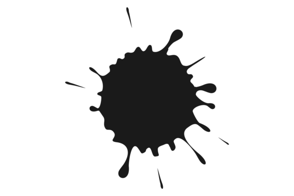 Download Paint Splash. Artistic Ink Blob Black St - Ink Collection