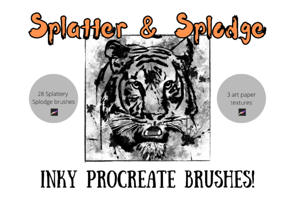 Download Procreate Splatter Splodge Ink Brushes - Ink Collection