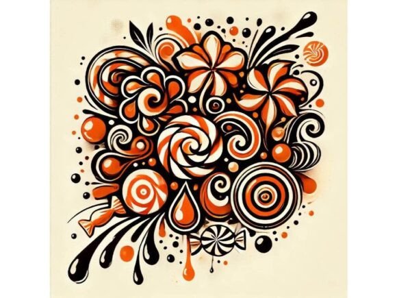 Download Inkblot-style Candy Swirl with Abstract - Ink Collection