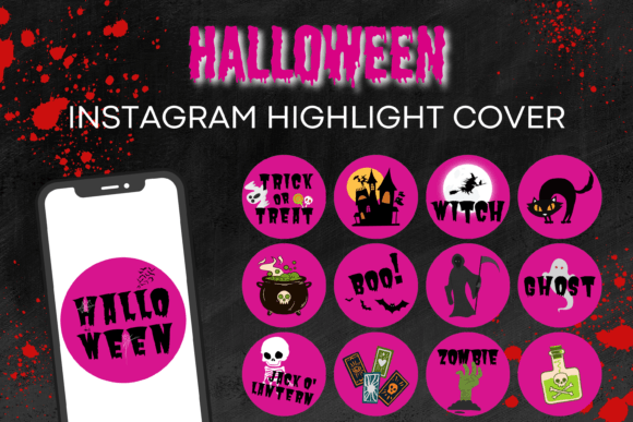 Download PINK HALLOWEEN Instagram Highlights - Ink Collection