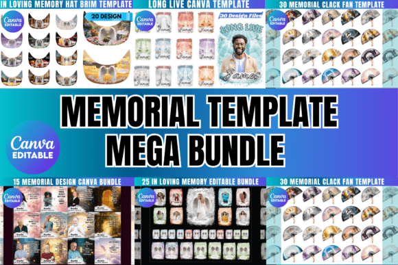 Download Memorial Mega Bundle Canva Template - Premium Bundle