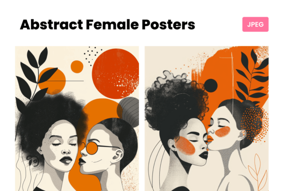 Download Abstract Female Posters | Modern Shapes - Modern Collection