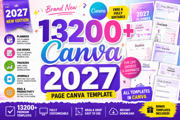 Download 13200+ Canva Page Template | KDP 2027 - Premium Resources